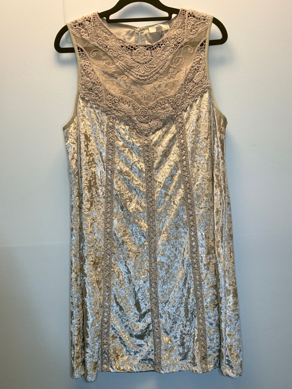 Entro NWT Sleeveless velvet dress size medium